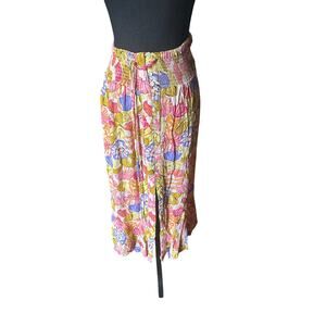 Boho Bright Ava Christine Floral Maxi Skirt Flowing Size XL